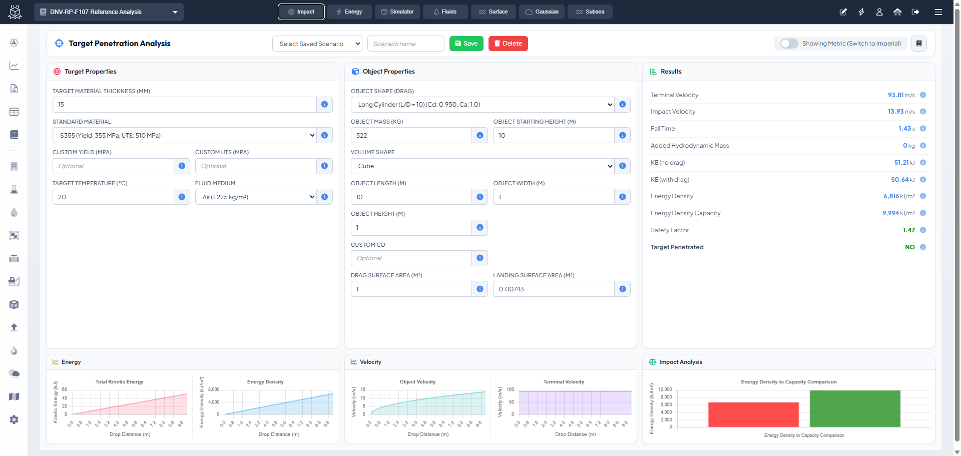 Energy Capacity Analysis